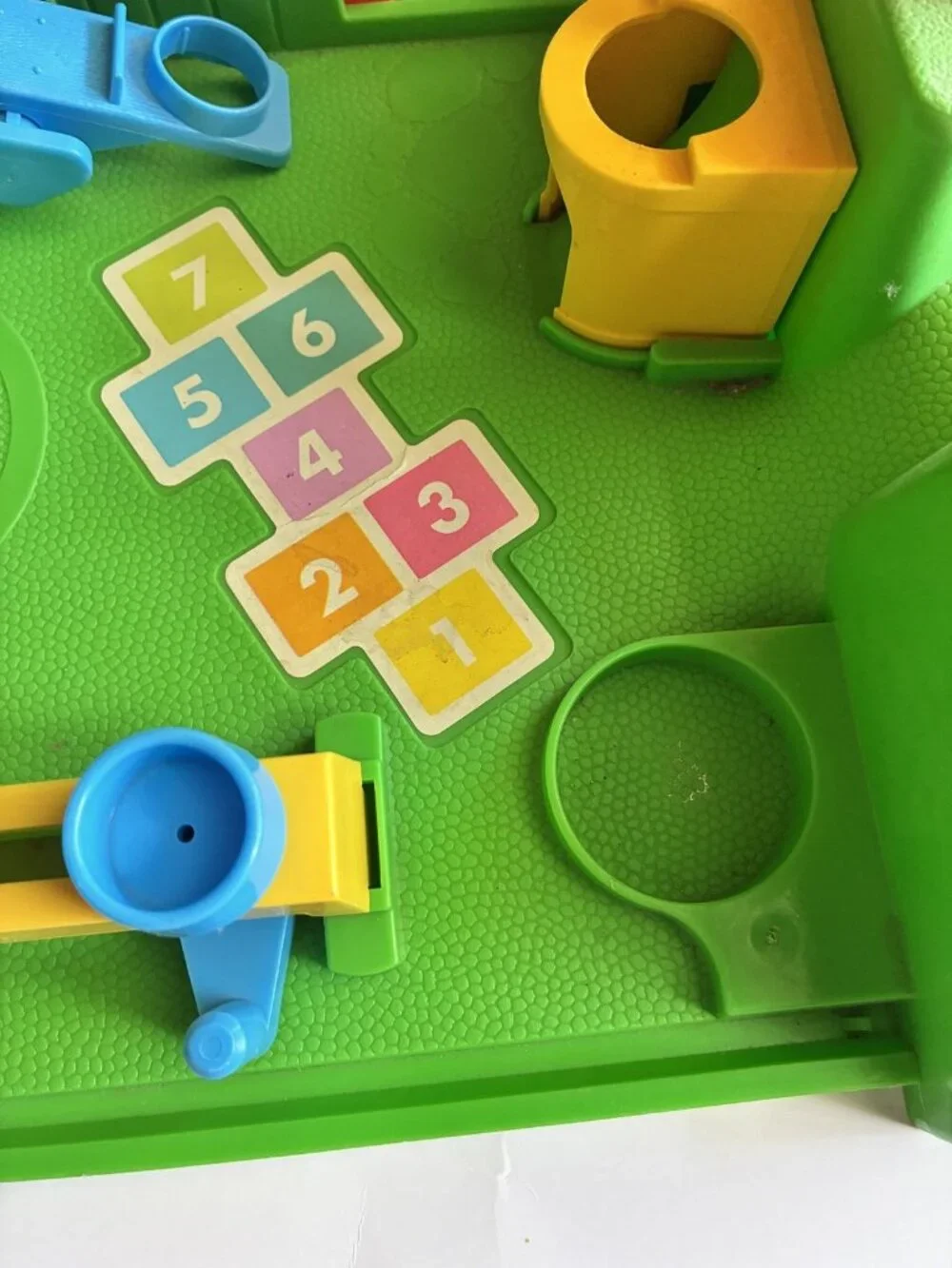 Vintage Fisher-Price 1988 Little People Playground Playset Park Slide Seesaw